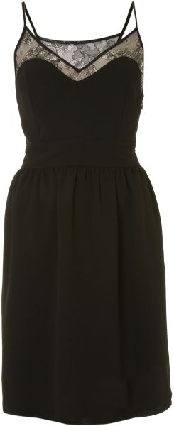 Love Moschino Strappy Lace Yoke Sweetheart Shift - Lyst