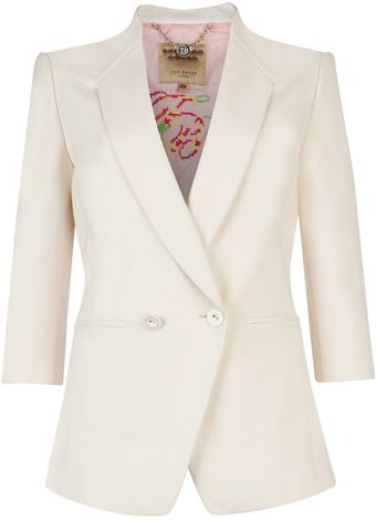 Ted Baker Meeda Double Breasted Blazer - Lyst