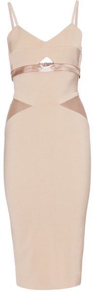 Victoria Beckham Tailored Stretch Dress with Cutout Detail - Lyst