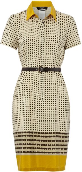 Weekend By Maxmara Boario Short Sleeved Printed Tea Dress - Lyst