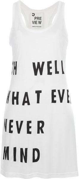 5preview Printed Long Tank Top - Lyst