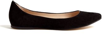 Ganni Black Ella Ballerina Pumps - Lyst