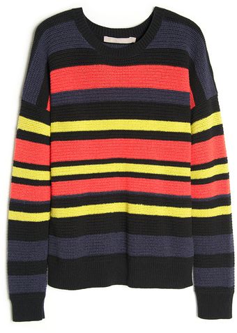 Jason Wu Stripe Chunky Knit Pullover - Lyst