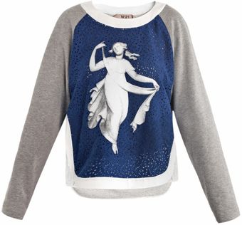 No 21 Vestale Print Sweater - Lyst