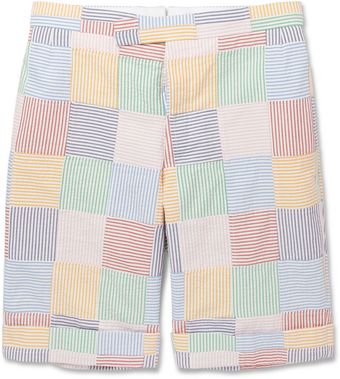 Thom Browne Multicolour Cotton Suit Shorts - Lyst
