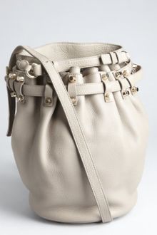 Alexander Wang Oyster Grained Leather Studded Convertible Diego Bucket Bag - Lyst