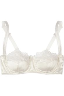 Dolce & Gabbana Stretch Silk Satin Balconette Bra - Lyst