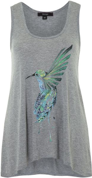 Therapy Hummingbird Print Vest - Lyst