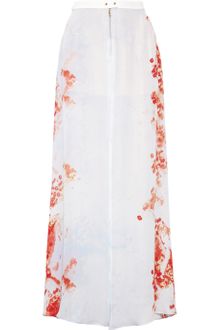 A.L.C. Allegra Floral Print Silk Georgette Maxi Skirt - Lyst