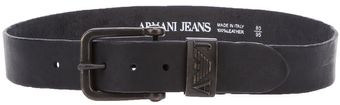 Armani Jeans Leather Belt - Lyst