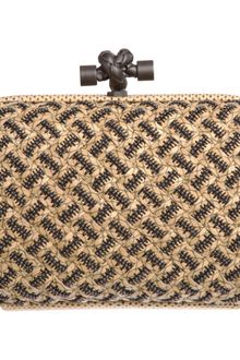 Bottega Veneta Intreccio Catenelle Antique Karung Knot Clutch - Lyst