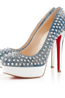 Christian Louboutin Bianca Spikes - Lyst