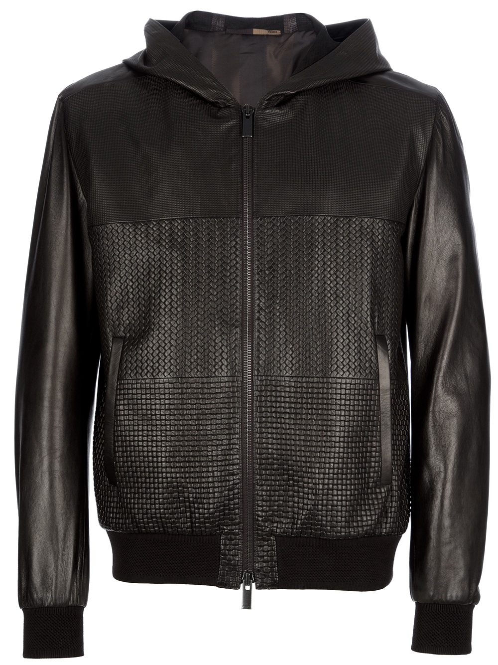 fendi men's leather jacket