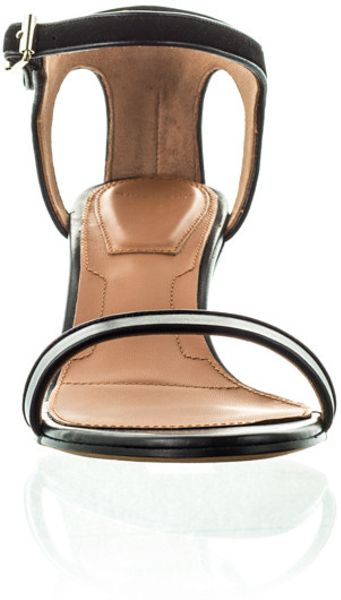 Givenchy Low Heel Buckle Sandal in Black | Lyst