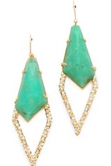 Alexis Bittar Chrysoprase Drop Earrings