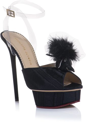 Charlotte Olympia Colette Feather Poodle Shoes - Lyst