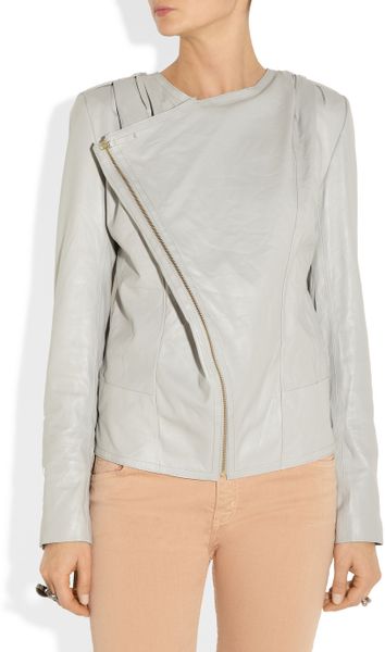 Day Birger Et Mikkelsen Day Lynne Leather Biker Jacket in Gray | Lyst