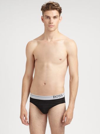 Boss Black Innovation Striped Mini Brief - Lyst