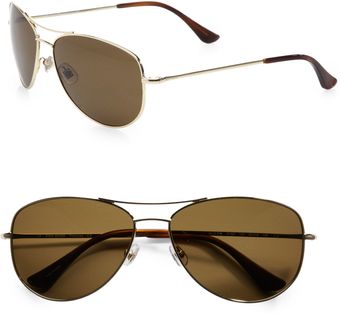 Kate Spade Ally Polarized Metal Aviator Sunglasses - Lyst