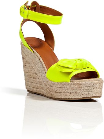 Marc By Marc Jacobs Canvas Wedge Sandals in Yellow - Lyst