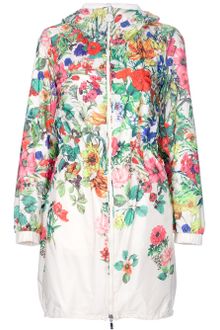 Moncler Flower Print Coat - Lyst