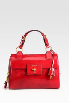 Prada Spazzolato Top Handle Bag - Lyst