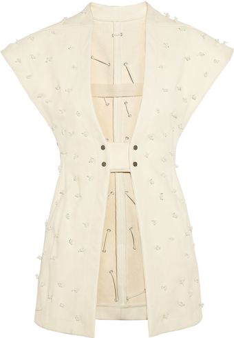 Rick Owens Carpace Knotted Leather Gilet - Lyst