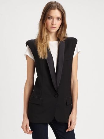 Smythe Wool Tuxedo Vest - Lyst