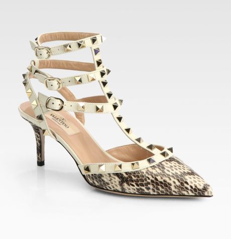valentino ivory rockstud shoes