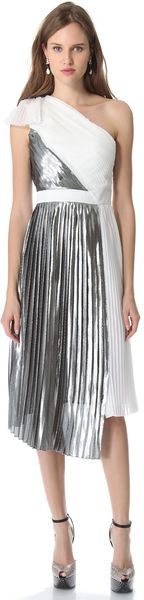 Viktor & Rolf One Shoulder Pleated Dress - Lyst