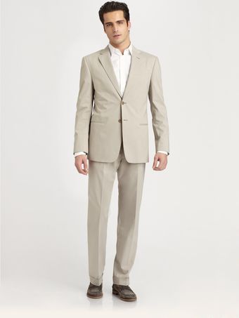 Armani Cotton Summer Suit - Lyst
