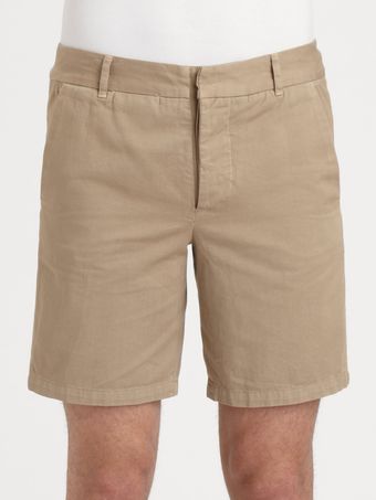 Band Of Outsiders Cotton Chino Shorts - Lyst