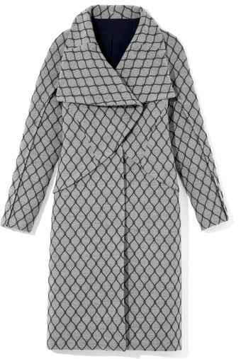 Bibhu Mohapatra Ash Graphite Mosaic Jacquard Coat - Lyst