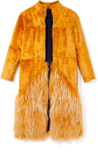 Bibhu Mohapatra Chinese Lamb Finn Raccoon Coat - Lyst