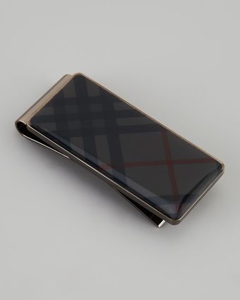 Burberry Check Enamel Money Clip - Lyst