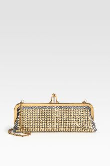 Christian Louboutin Miss Loubi Studded Python Clutch - Lyst