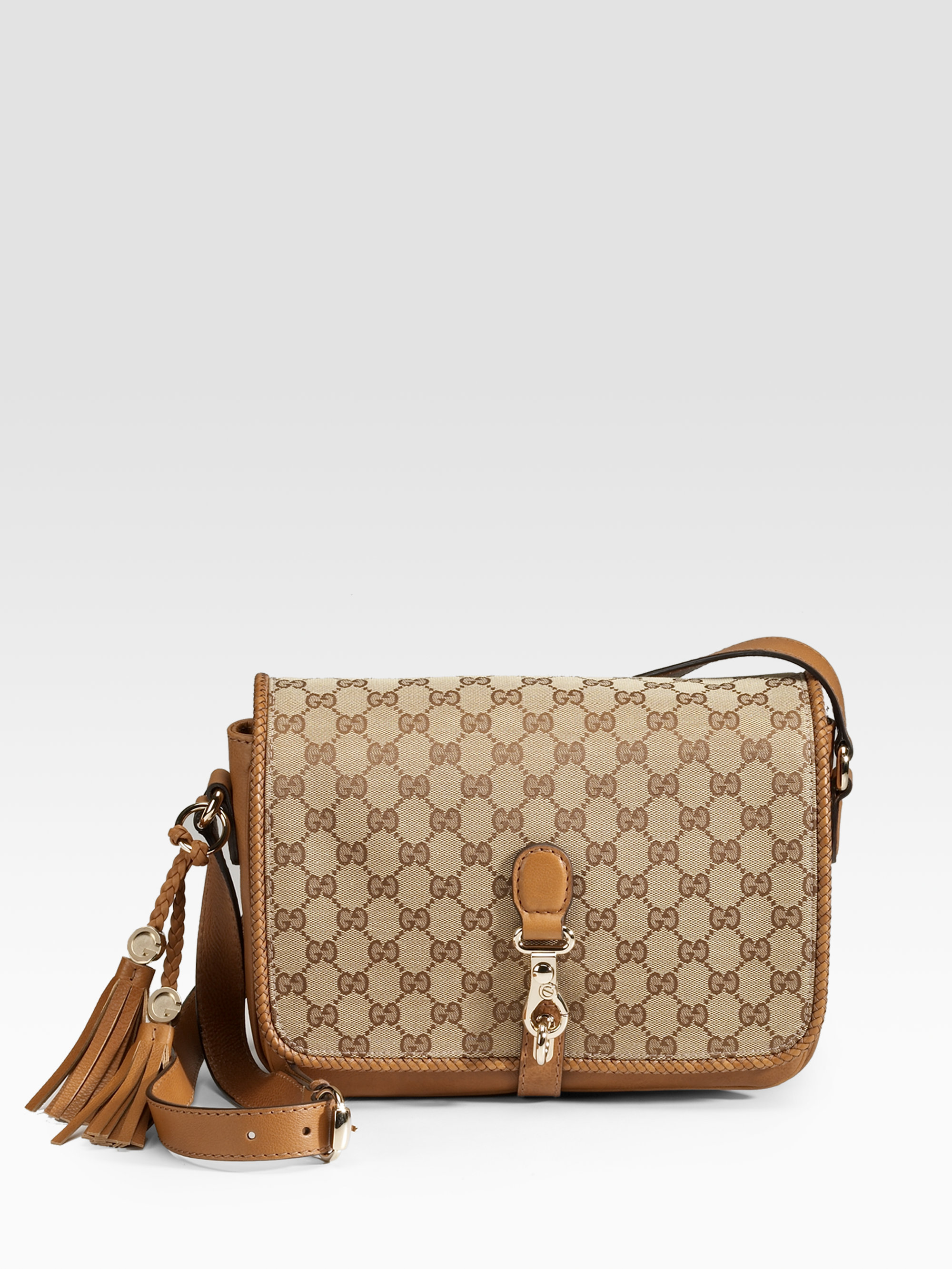 Gucci Marrakech Medium Messenger Bag in Brown (beige- ebony-tan) | Lyst