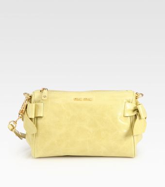 Miu Miu Vitello Small Bow Shoulder Bag - Lyst