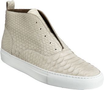 Sartore Python Laceless Mid Top Sneaker - Lyst