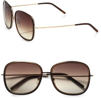 Tod's Oversized Square Sunglassesbrown - Lyst