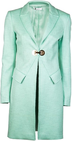 Versace Mint Coat - Lyst