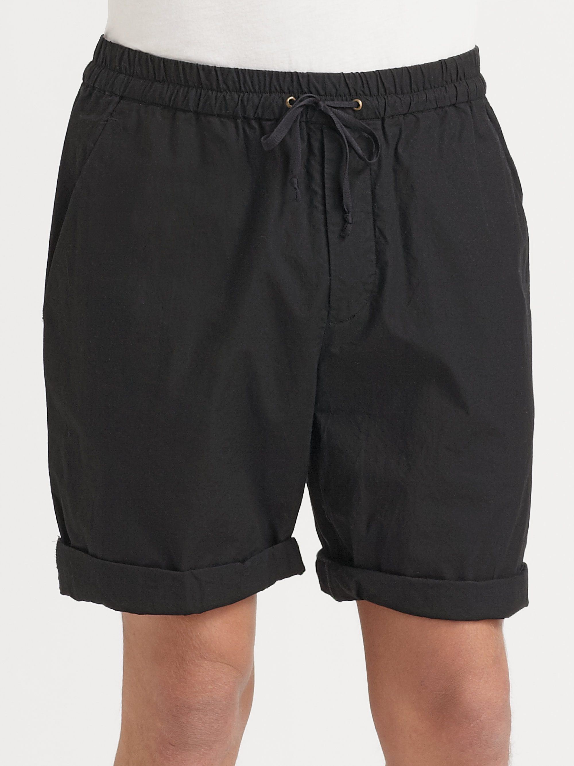 Vince Drawstring Athletic Shorts in Black for Men Lyst