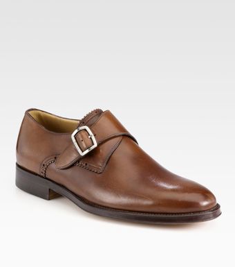 Bally Akar Leather Monk Strap - Lyst