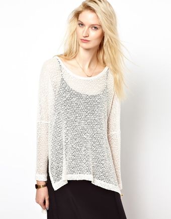 LNA Reyes Cape Sweater - Lyst