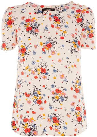 Oasis Floral Tee - Lyst