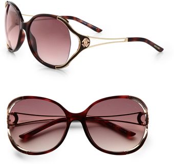 Roberto Cavalli Clerodendro Round Oversized Sunglasses - Lyst