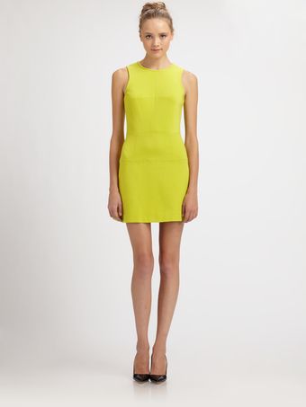Tibi Ponte Sleeveless Dress - Lyst