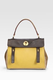 Yves Saint Laurent Ysl Leather Medium Flap Tote - Lyst