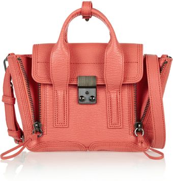 3.1 Phillip Lim The Pashli Small Sharkeffect Leather Trapeze Bag - Lyst