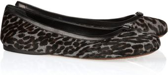 Alaïa Leopardprint Calf Hair Ballet Flats - Lyst